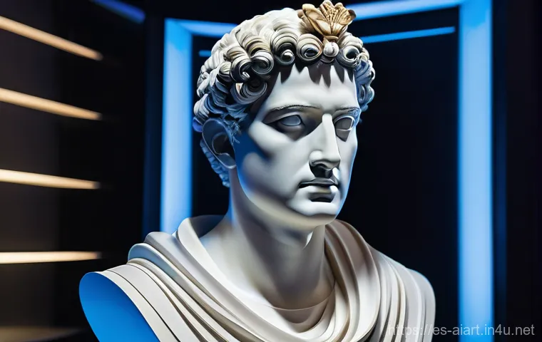 AI 조각 작품 - **Prompt 2: The Confluence of Human and AI Creativity**
    "A conceptual art piece illustrating the...